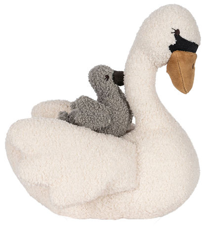 Konges Sløjd Soft Toy w. Music - Swan - 26 cm - Off White