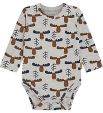 Hust and Claire Bodysuit L/æ - Billy - Soft Grey Melange