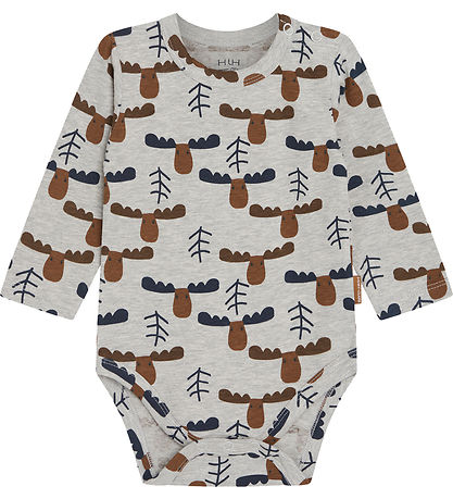 Hust and Claire Bodysuit L/æ - Billy - Soft Grey Melange