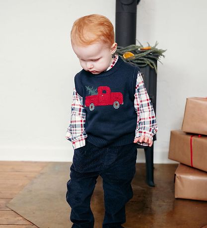 Hust and Claire Waistcoat - Knitted - Princo - Navy