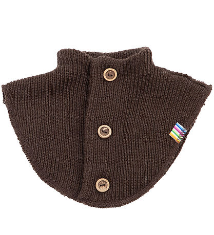 Joha Neck Warmer - Knitted - Wool - 2-layer - Dark Brown