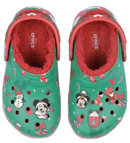 Crocs Sandals w. Lining - Mickey Xmas Lined Classic Clog K - Mul
