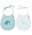 Done by Deer Bib - PU - 2-Pack - Elphee Blue