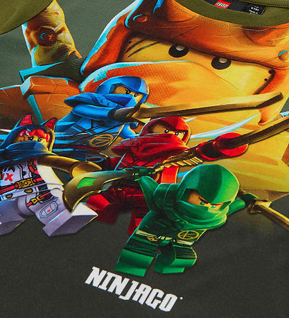 LEGO® Ninjago Blouse - LWTano 619 - Dark Khaki w. Print