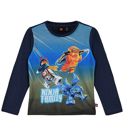 LEGO® Ninjago Blouse - LWTano 618 - Dark Navy w. Print