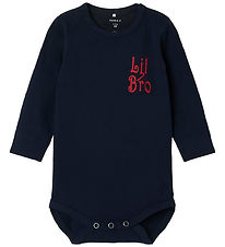 Name It Body L/æ - NbmLaby - Navy Blazer m. Print
