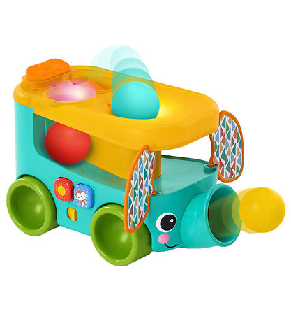 Bright Starts Activity Toy - Pop & Roll Safari Bus
