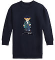 Robe en Molleton Polo Ralph Lauren - Marine av. Peluche