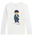 Polo Ralph Lauren Blússa - Hvítur M. Bangsi