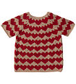 Maileg Julesweater to Elf Girl - Size6 - Beige/Red Hearts
