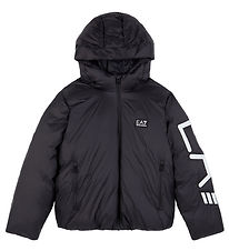 EA7 Polstret Jakke - Armani Blue m. Hvit