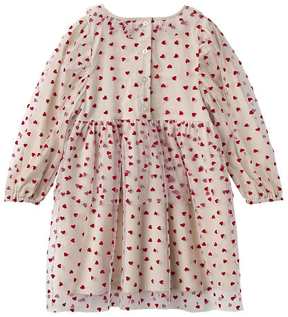 Fliink Dress - Tulle - Sandshell/Pompeian Red