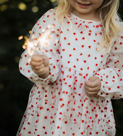 Fliink Dress - Tulle - Sandshell/Pompeian Red