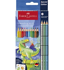 Faber-Castell Buntstifte - 13 st. - Grip Dino