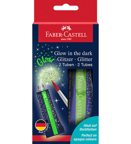 Faber-Castell Glitter Hnýði - 2 Stk. - Glow In The Dark