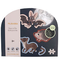 Filibabba Jigsaw Puzzle - Glow-In-The-Dark - 2-8 Bricks - Animal