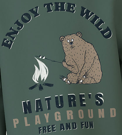 Name It Blouse - NmmVux - Dark Forest/Enjoy The Wild