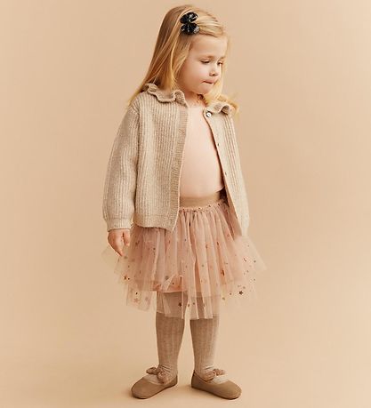 Sofie Schnoor Cardigan - Knitted - Wool - Ecru Melange
