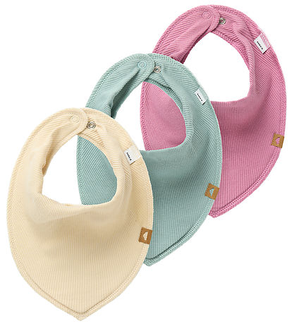 Name It Teething Bib - Rib - NbfYvettesolla - 3-Pack - Mauve Orc