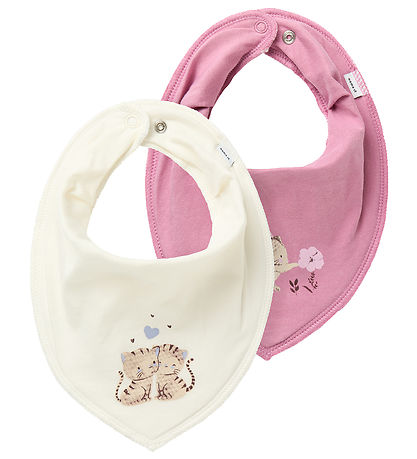 Name It Teething Bib - NbfYvettesannie - 2-Pack - Mauve Orchid