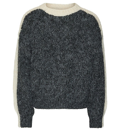 Vero Moda Girl Blouse - Knitted - VmCordelia - Dark Grey Melange