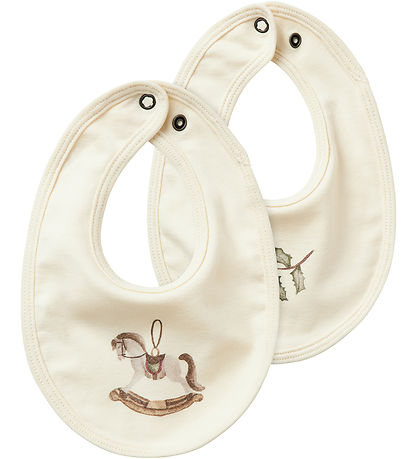 Lil' Atelier Teething Bib - Round - NbnGio - 2-Pack - Turtledove