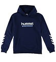 Hummel Hoodie - hmlJr Logo Hoodie - Dress Blue