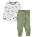 Joha Pyjama Set - 2 Parts - Bamboo - Off White w. Print