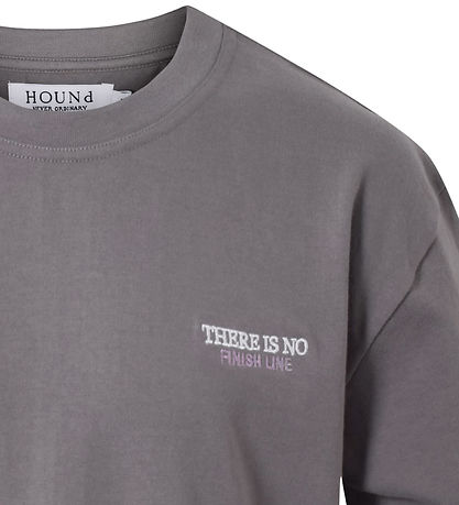 Hound T-Shirt - Dark Grey m. Print