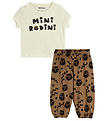 Mini Rodini Cats Baby Set - Offwhite