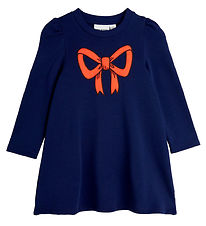 Mini Rodini Joggingkjóll - Bow - Blue