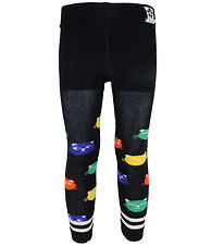 Mini Rodini Leggings - Cool Katten - Black