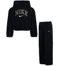 Nike 세트 - 후드티/바지 - 검정/금색