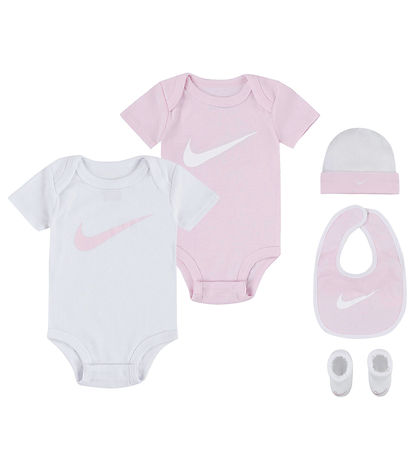 Nike Gaveeske - Body k/æ/Barnetøfler/Lue/Siklesmekke - Rosa