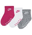 Nike Socks - 3-Pack - Non-Slip - Pink/White/Gray