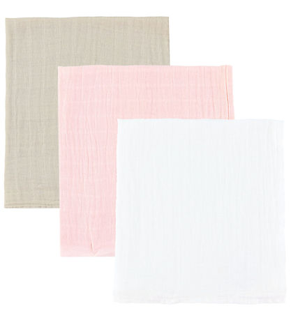 Pippi Muslin Cloths - 3-Pack - 65x65 cm - Veiled Rose