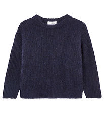American Vintage Bluse - Strick - Col Rond - Navy Shine