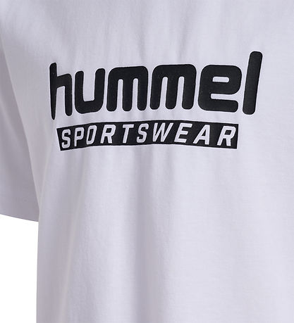 Hummel Stuttermabolur - hmlJr Base - White
