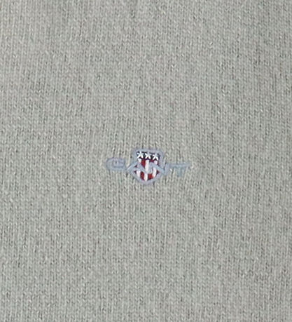 GANT Blouse - Knitted - Wool - Shield - Warm Grey