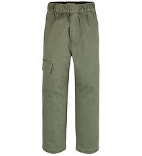 Calvin Klein Trousers - Twill Skater Cargo - Dusty Olive