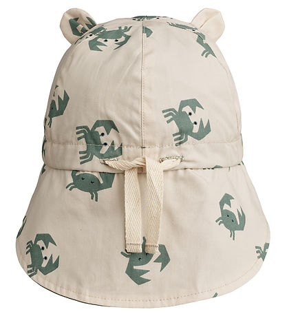Liewood Legionnaire Hat - Gorm - Reversible - Crab Sandy/Pepperm