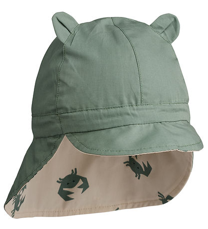 Liewood Legionnaire Hat - Gorm - Reversible - Crab Sandy/Pepperm