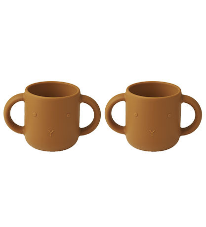 Liewood Cups - Silicone - Gene - 2-Pack - Rabbit Mustard