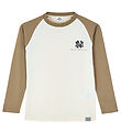 Mads Nørgaard Blouse - Thorlino - Almond Milk/Lead Grey