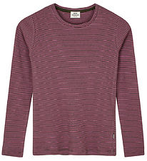 Mads Nørgaard Blouse - Rib - Talino - Raisin/Carmine Rose