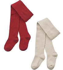 Wheat Sokkabuxur - 2 Pakki - Ull - Ljóshærð - Karl - Cherry Red
