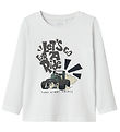 Name It Blouse - NmmVux - Bright White/Lets Go Lining A Ride