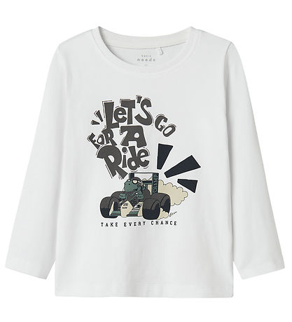 Name It Blouse - NmmVux - Bright White/Lets Go Lining A Ride