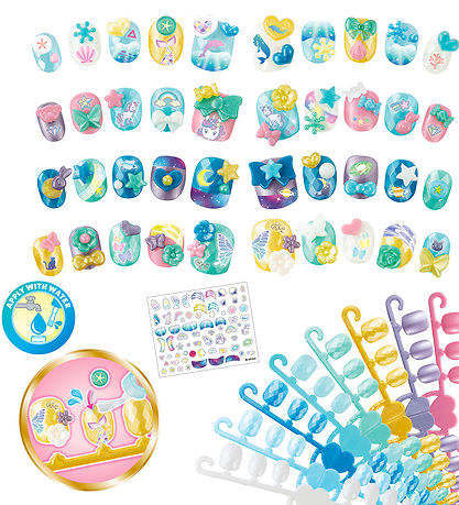 Aquabeads Perlusett - Naglastúdíó - Stars & Unicorns Nail Refill