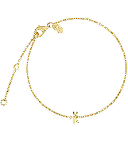 Design Letters Bracelet - K - 18K Gold Plated